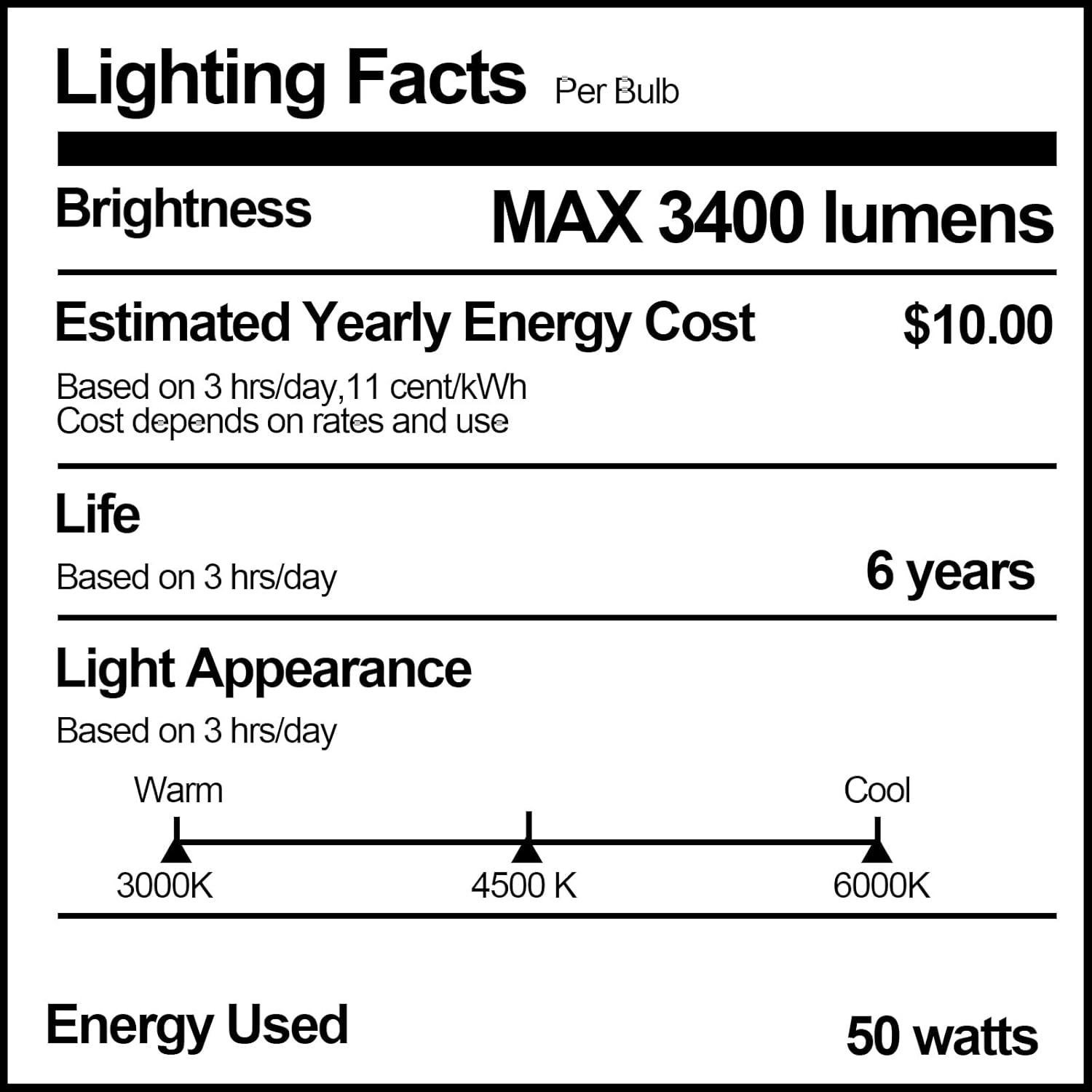 EMART 50W APP/Remote Control LED Light Bulb,Lectrodeless Dimming 3000K-6000K and Brightness Adjustable, E27,Softbox Light Bulb for Professional Photography Studio,Home,Office,Garden-1 Packs-7