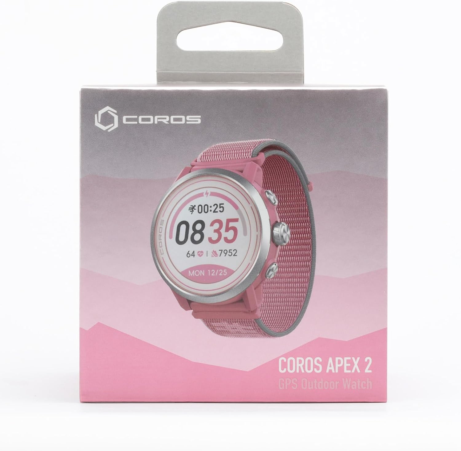 COROS APEX 2 GPS Outdoor Running Watch with Next-Gen Heart Rate Monitor, 45 Hrs GPS Battery, 17 Day Regular Use, Sapphire Glass, Titanium Bezel and Global Offline Map Navigation - Dusty Pink-8