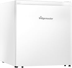 Fridgemaster MUR4545 Small Table Top 45cm Mini Fridge - 45 L - Mechanical Control with Adjustable Thermostat - Reversible Door - 39 dB Low noise - Broad Climate Design - White - E Rated