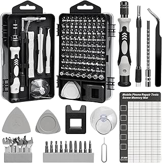 RealPlus 135 in1 Precision Screwdriver Set, Small Magnetic Screwdriver Kit, DIY Electronic Repair Tool Kit, Computer Repair Tool Set for PC, Laptop, Phone, Glasses, iPad, PS4, DIY Repairing Tools