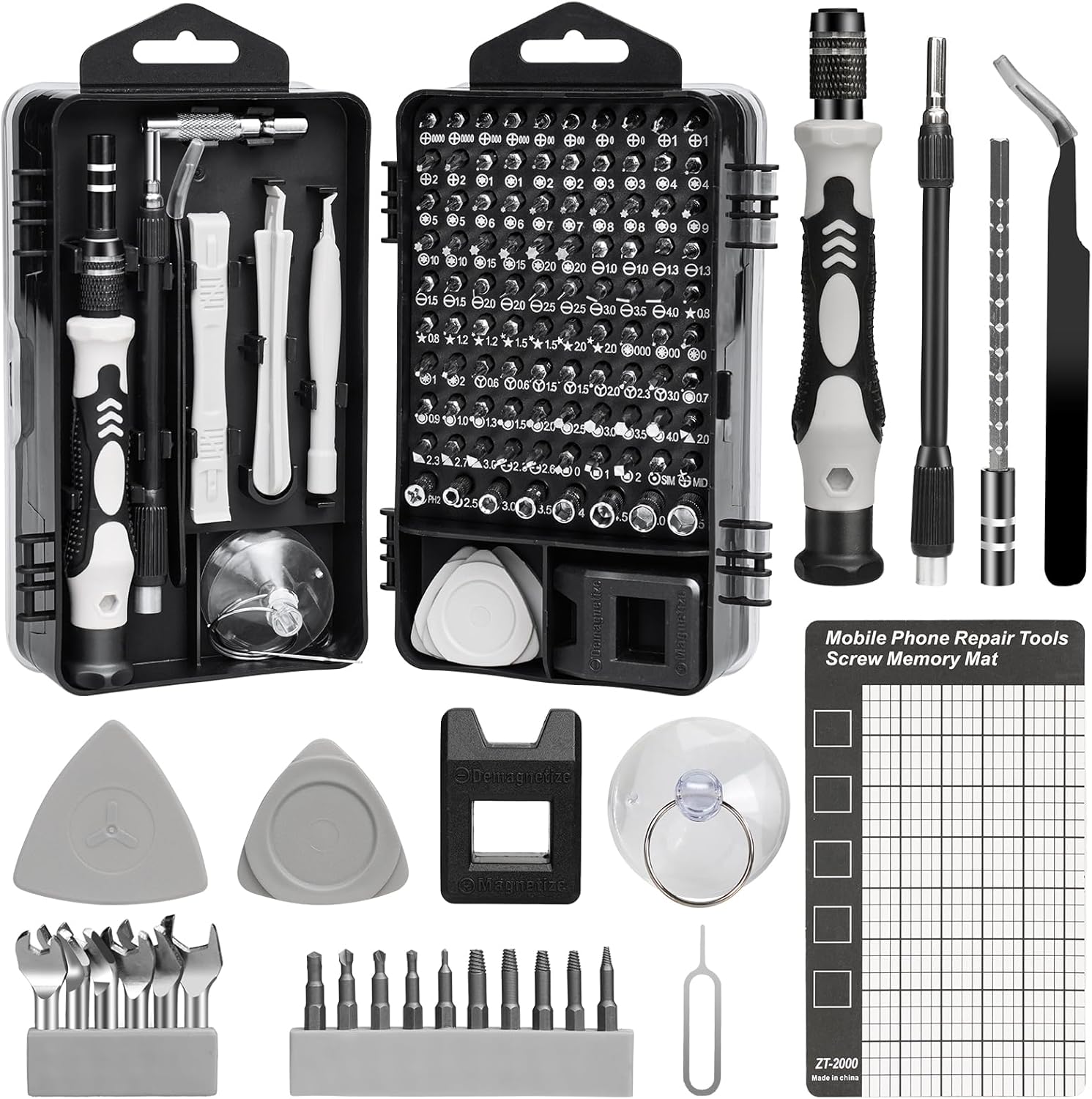 RealPlus 135 in1 Precision Screwdriver Set, Small Magnetic Screwdriver Kit, DIY Electronic Repair Tool Kit, Computer Repair Tool Set for PC, Laptop, Phone, Glasses, iPad, PS4, DIY Repairing Tools-0