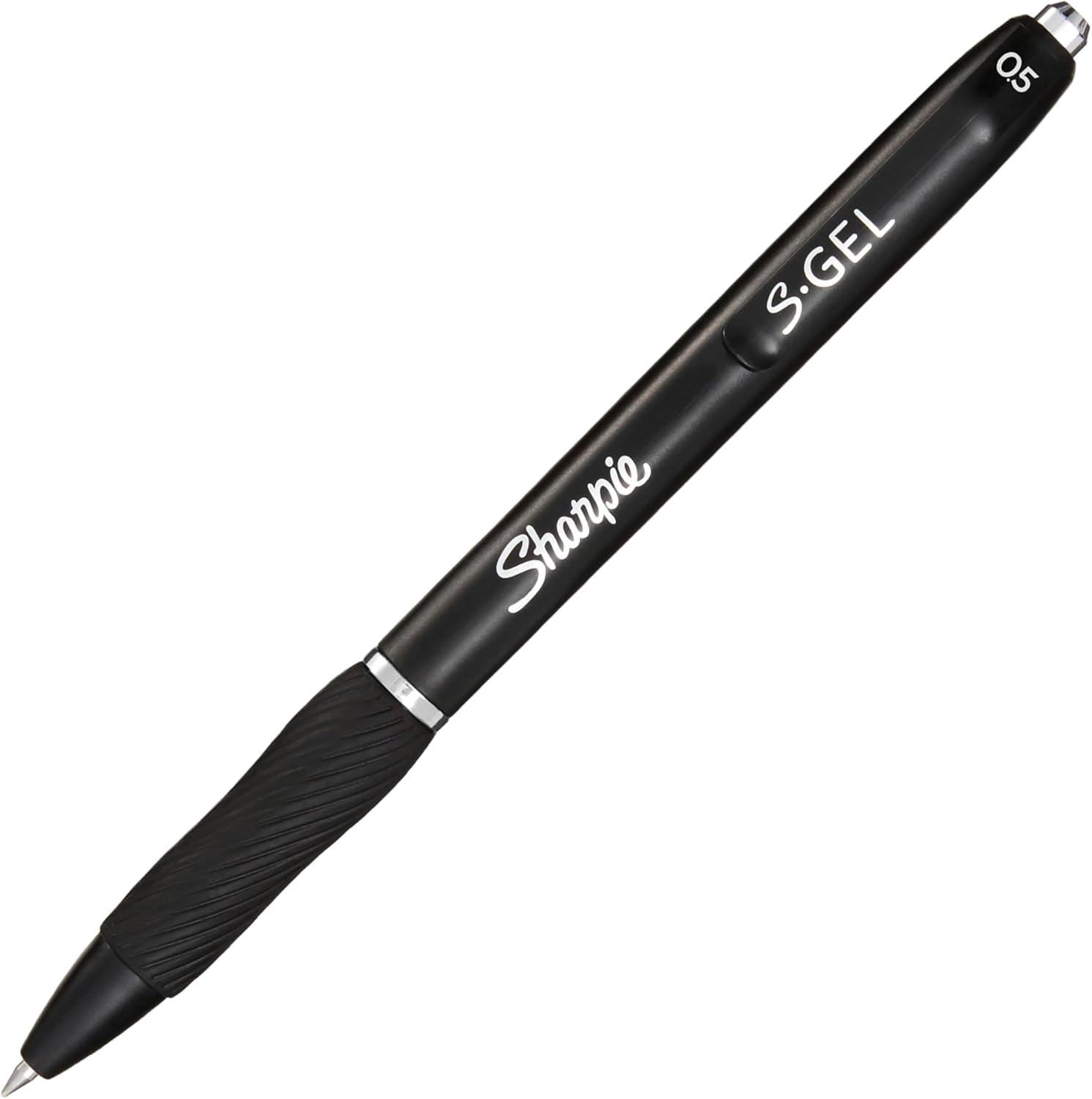 Sharpie S-Gel Pens | Fine Point 0.5mm | Black Ink | Pack of 4 | Retractable Gel Pens | Comfort Grip-1