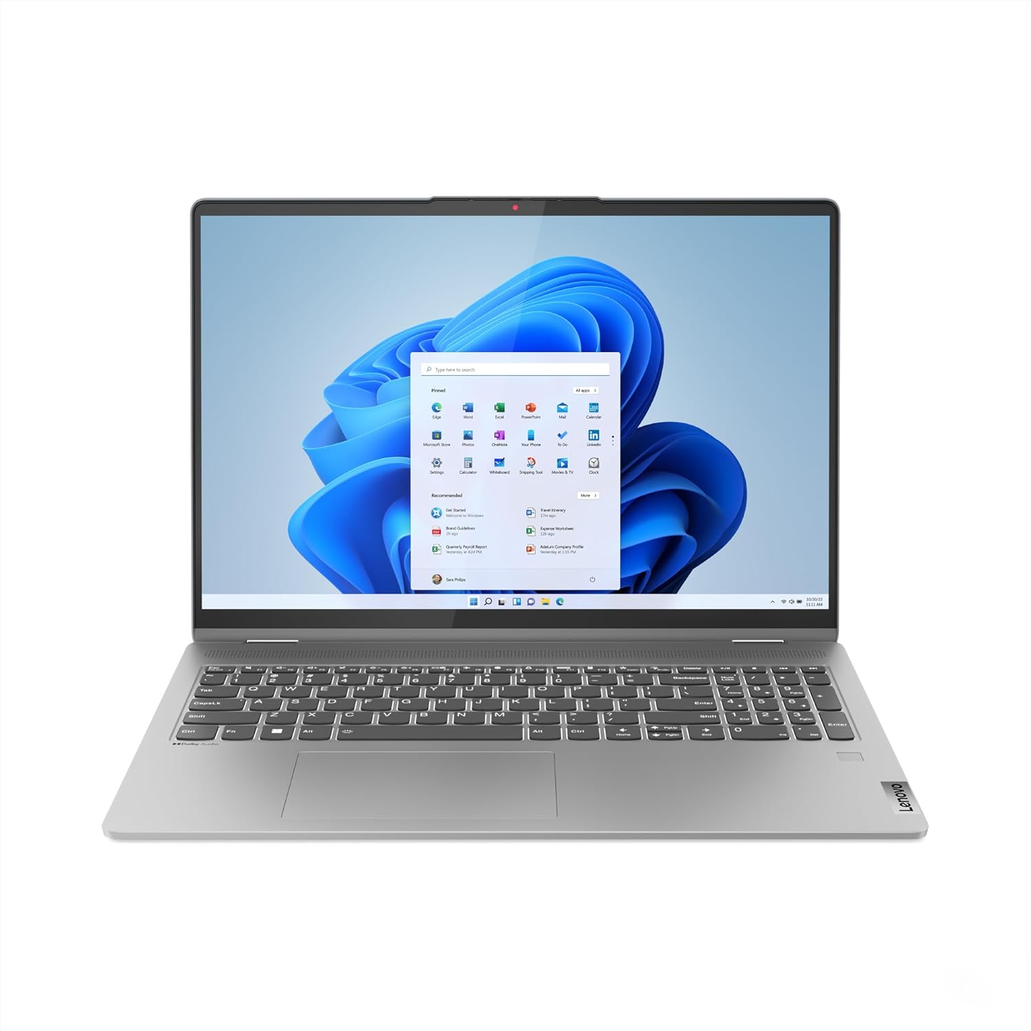 Lenovo IdeaPad Flex 5 | 16 inch Full HD 1200p Touchscreen Laptop | Intel Core i7-1355U | 16GB RAM | 512GB SSD | Windows 11 Home | Arctic Grey Digital Pen included-1