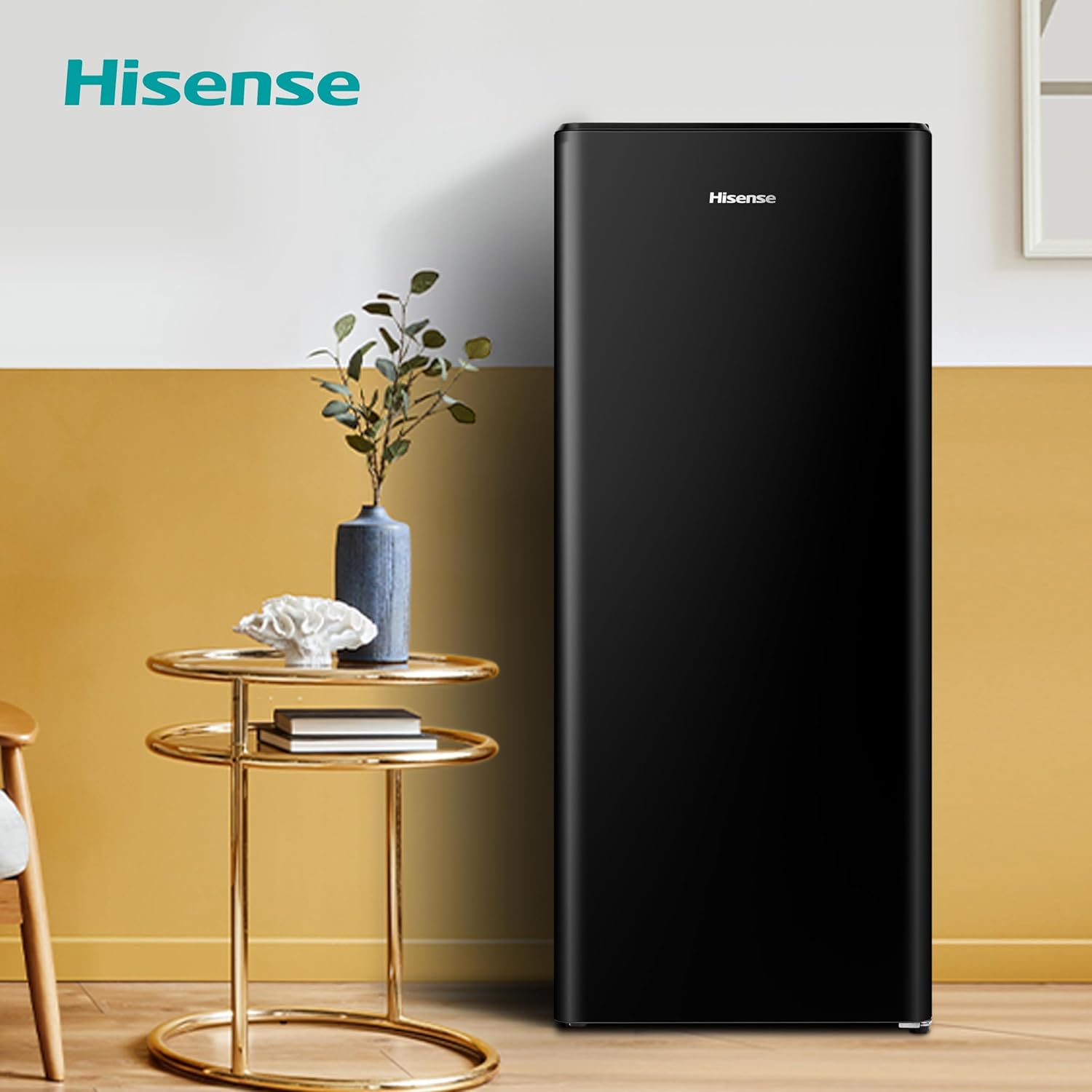 Hisense RR220D4BBE 52cm Freestanding Retro Fridge - 165-litre capacity with 4 star Ice box - Auto Defrost - Wine Rack - Black- E Rated, H128 x W51.9 x D51.3-8