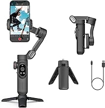 Gimbal Stabilizer for Smartphone, LED Light OLED screen 3-Axis gimbal,Gesture control,Face tracking,Magnetic charging,Gimbal Stabilizer for Android&iphone -AOCHUAN Smart XPro