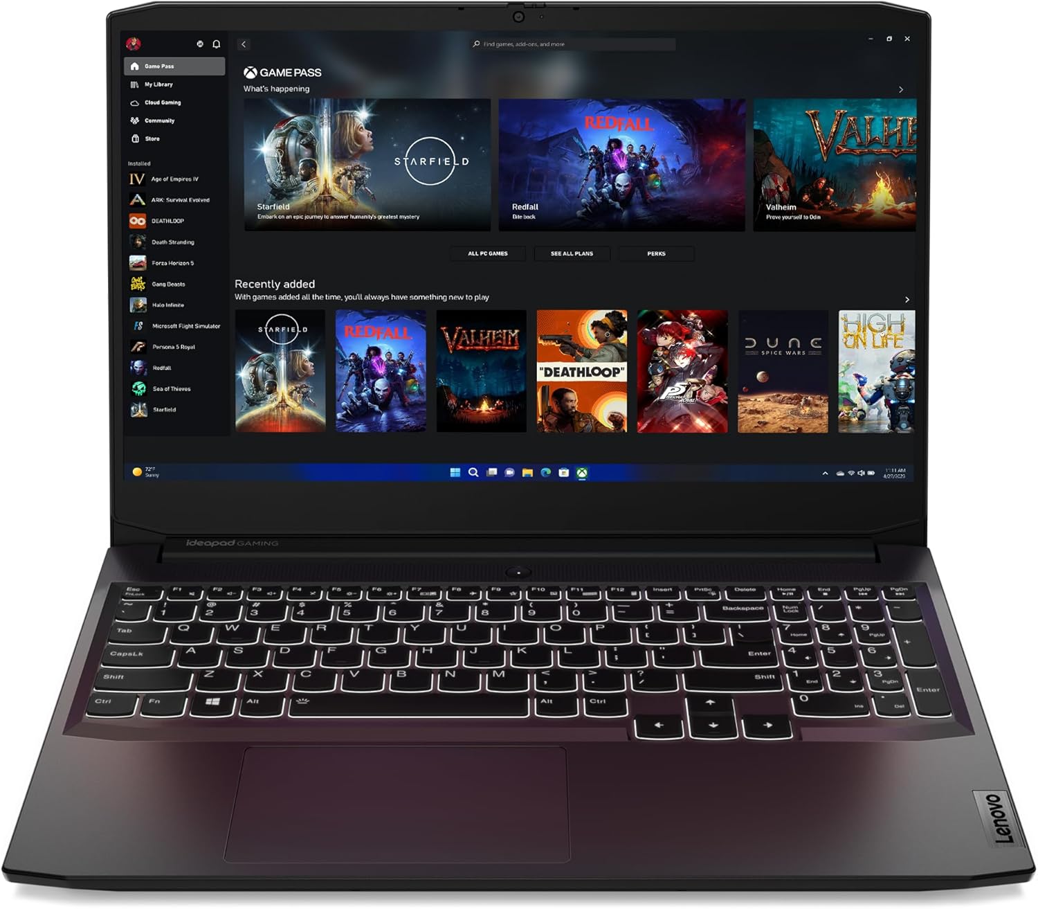 Lenovo IdeaPad Gaming 3 | 15 inch Full HD Gaming Laptop| AMD Ryzen 5 5500H | 16GB RAM | 512GB SSD | NVIDIA RTX2050 | Windows 11 Home | Shadow Black-0