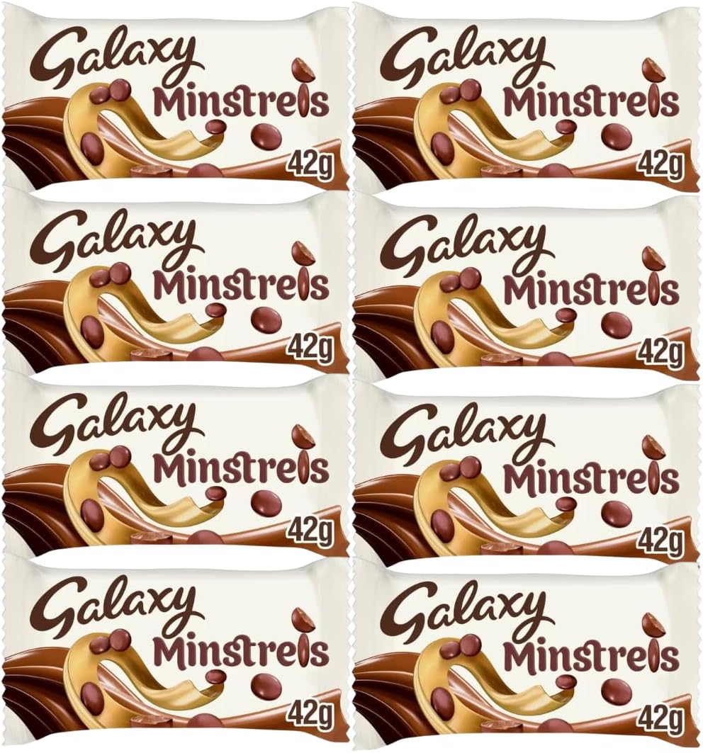 Chocolate Bundle With Galaxy Minstrels Chocolate Bags 42g (8 Pack)-0