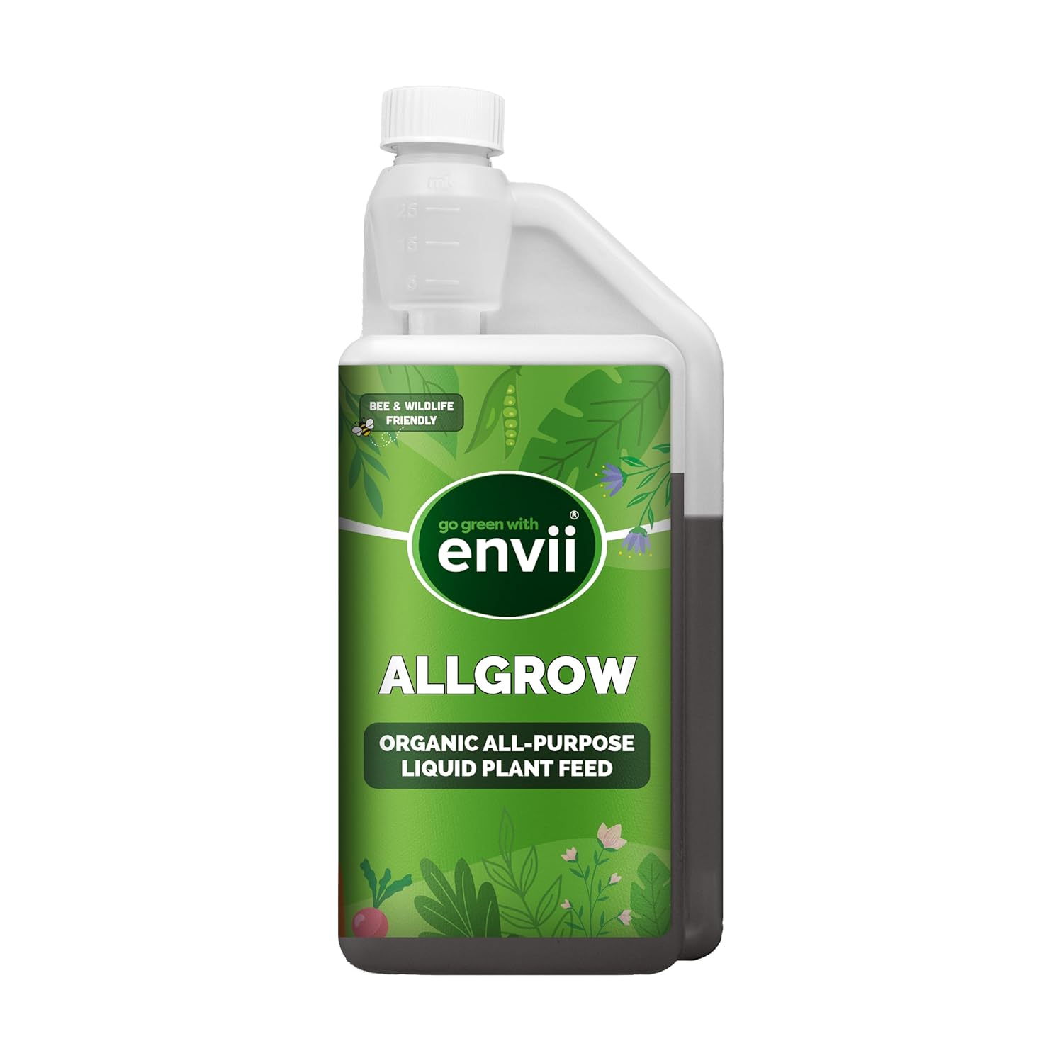 Envii Allgrow - Organic House Plant Food – Indoor & Outdoor Multipurpose Plant Fertiliser Liquid Feed - 1 Litre Makes 330 Litres-0