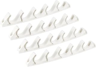 M METERXITY 4 Pack Chaise Adjustment Bracket - 5 Positions to Adjust the Inclination, Apply to Outdoor/Garden/Beach/Balcony (White)