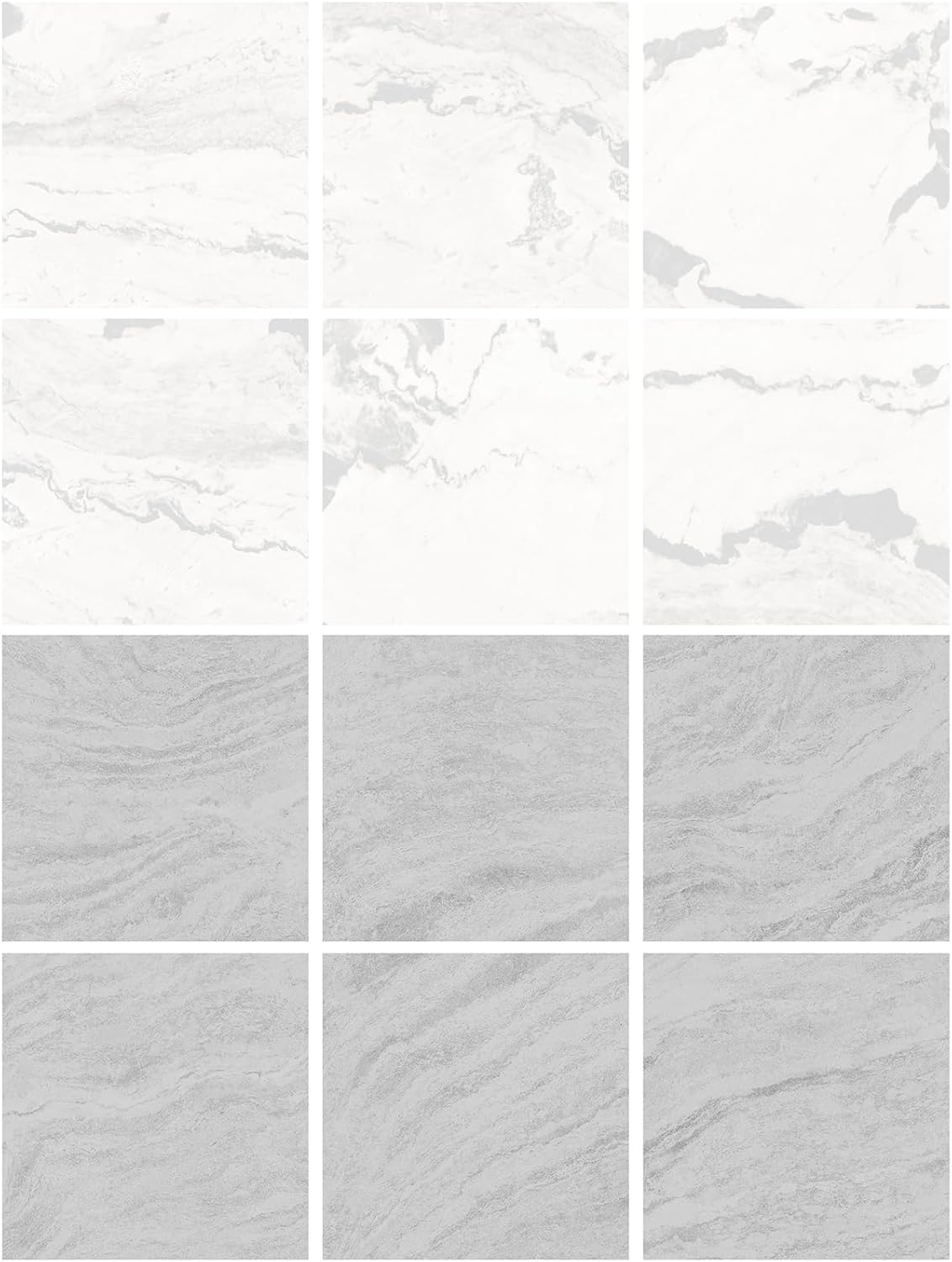 FloorPops 12-in by 12-in Langley Grey Peel and Stick Floor Tiles, FP5062-6