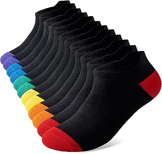 Niorasen Bamboo Trainer Socks for Men and Women 6 Pairs Ankle Sports Summer Socks Anti Blister Running Athletic Breathable Socks Low Cut Walking Short Socks