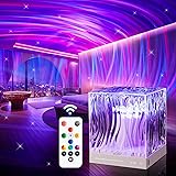 Northern Lights Projector+162 Modes, 10 Brightness Sensory Lights+Remote, Quiet Night Light Projector for Bedroom Lights, Projector Light, Mood Lighting Ambient Lighting, Lamp for Bedroom Galaxy Light