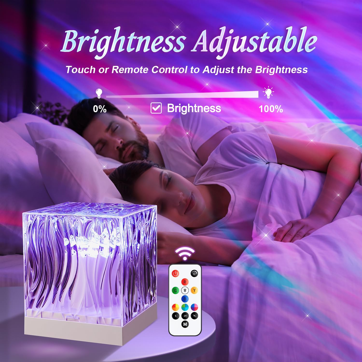 Northern Lights Projector+162 Modes, 10 Brightness Sensory Lights+Remote, Quiet Night Light Projector for Bedroom Lights, Projector Light, Mood Lighting Ambient Lighting, Lamp for Bedroom Galaxy Light-2