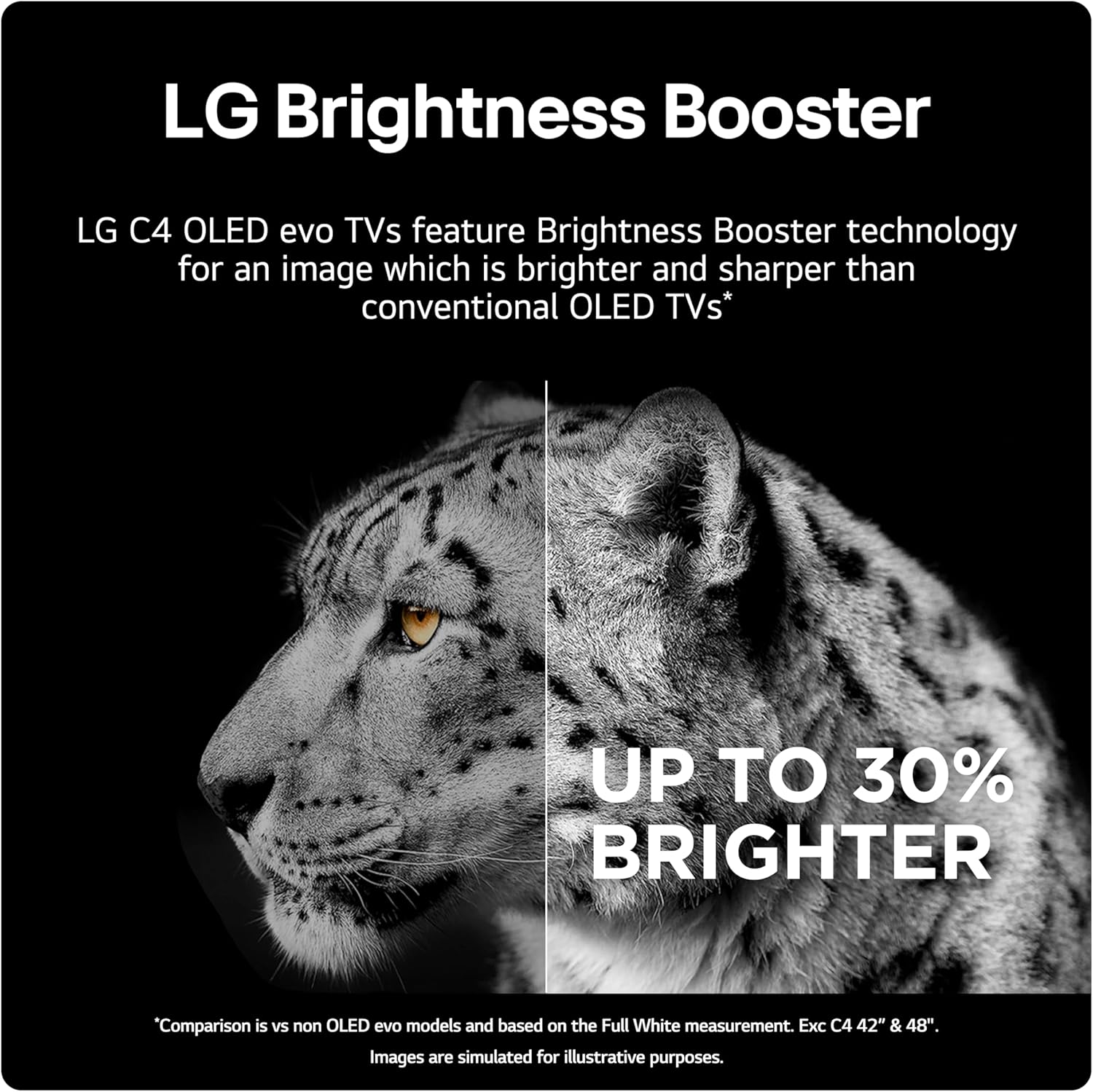 LG evo OLED48C44LA 48-Inch 4K UHD Smart TV, (α9 AI Processor Gen7, Dolby Atmos, Freeview Play and Amazon Alexa, 120Hz), Umber Brown [Model 2024]-4