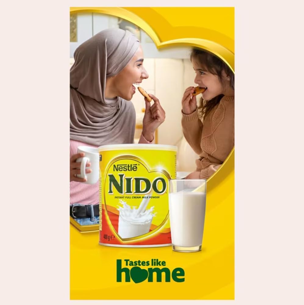 Nido Milk Powder Full Fat Whole Tea Coffee Whitener Dairy Drink Baking Cooking 400g Pack of 1 with Welari Thank You Card | (1pack)-5