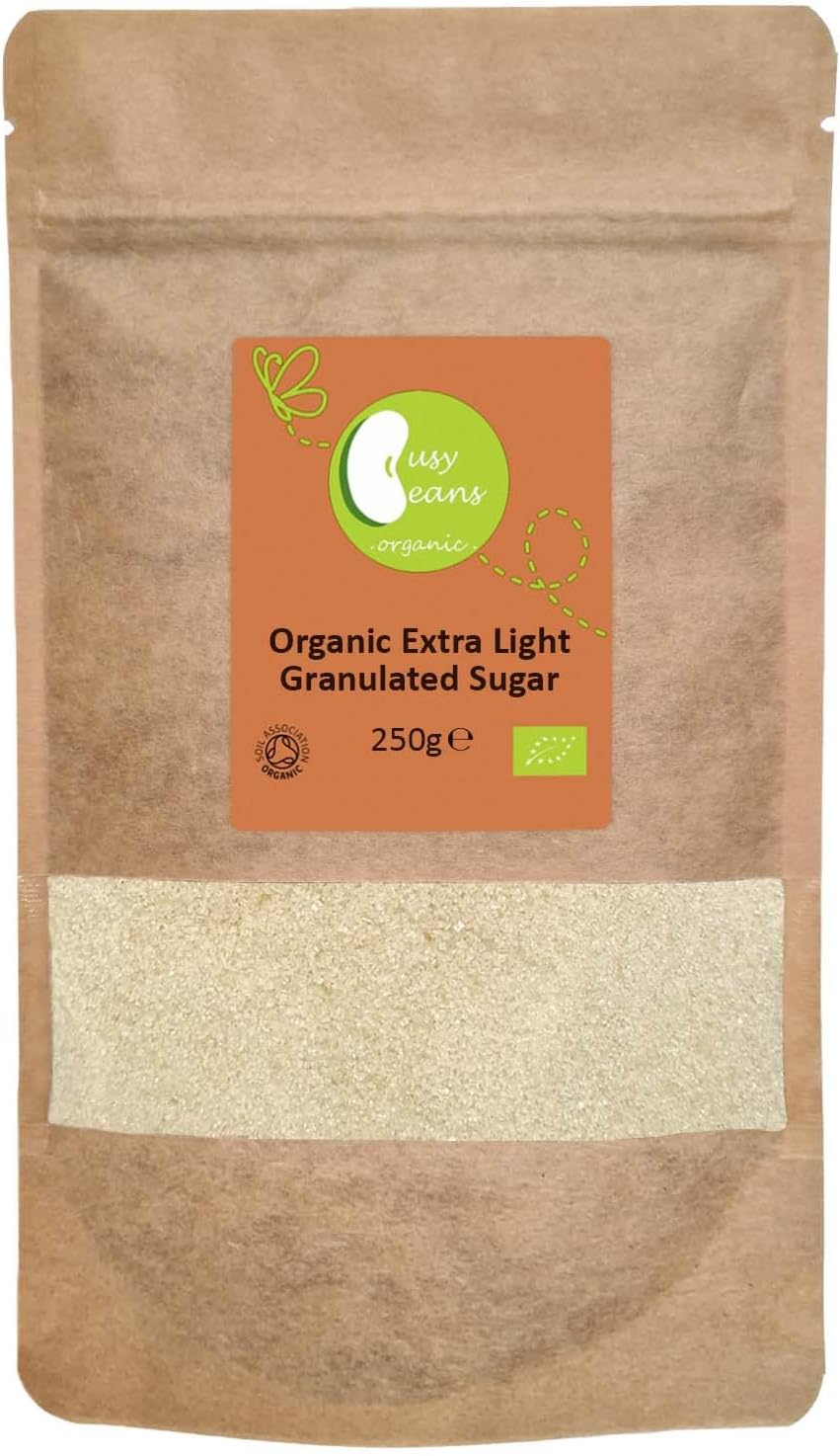 Organic Extra Light Granulated Sugar | by Busy Beans Organic (250g)-0