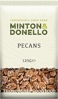 Minton & Donello - Pecan Halves, Freshly Packed, Delicious & Nutritious Snack, 6 x 125g