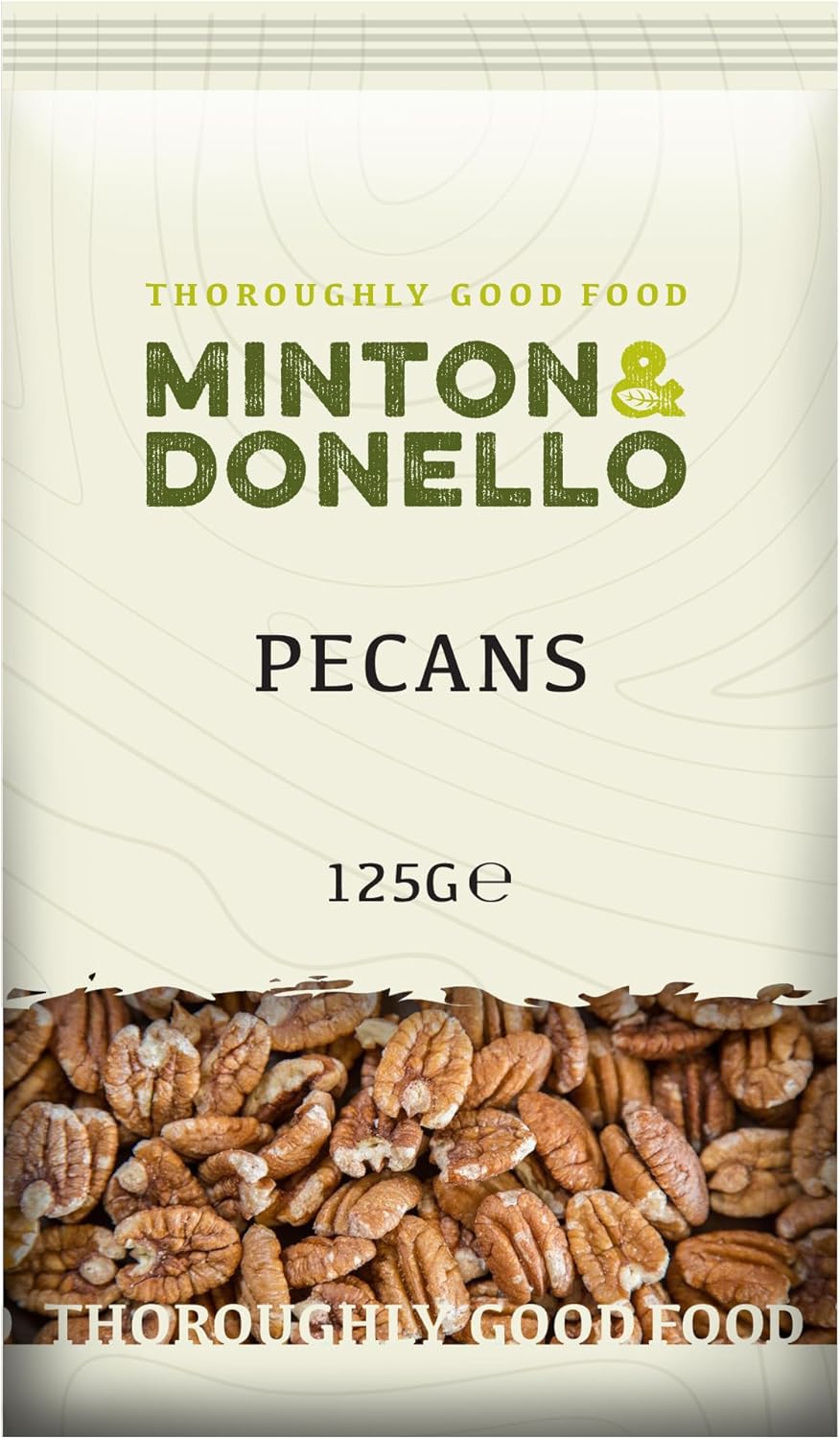 Minton & Donello - Pecan Halves, Freshly Packed, Delicious & Nutritious Snack, 6 x 125g-0