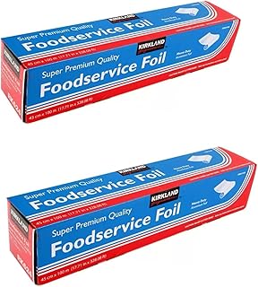 CONCEPTA LONDON 45cm x 100m Heavy Duty Super Premium Quality Foodservice Aluminium Foil (Pack of 2), 97406