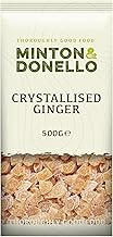 Minton & Donello - Crystalized Ginger, Diced, Sweet with a Spicy Kick, Larger Pack, 500g