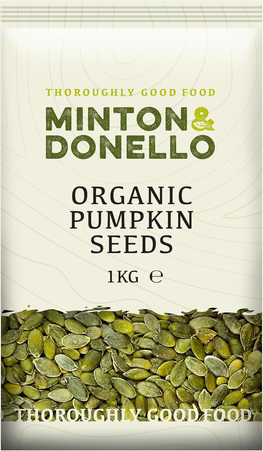 Minton & Donello - Premium Organic Pumpkin Seeds, Raw, Nutrient-Rich, Vegan Friendly, 1kg-0