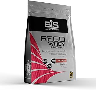 Science In Sport REGO Whey Protein Powder | Muscle Building & Recovery with BCAA Amino Acids | Chocolate Flavour, 1.35 kg, 45 Servings