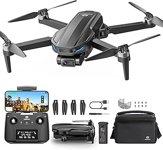 DEERC D65 4K EIS Camera Drone with 2-Axis Gimbal for Adults, 26-Min Long Flight Time, Easy GPS Quadcopter with Brushless Motor, 4K/30FPS, Auto Return, Follow Me, Under 249g, Ideal for Beginners