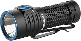 OLIGHT BatonTurbo 510 Meters Long-Range Pocket EDC Torch 1,000 Lumens Powered by Rechargeable Battery or Optional Power Sources Small LED Flashlight for Outdoors, Indoors and Emergency (Black)