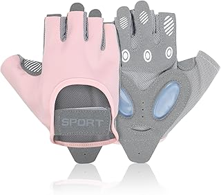 CYZBL Gym Gloves for Women, Non-Slip Silicone Weight Lifting Gloves, Breathable Weight Lifting Gloves Ladies, Fitness Gloves Women for Full Palm Protection