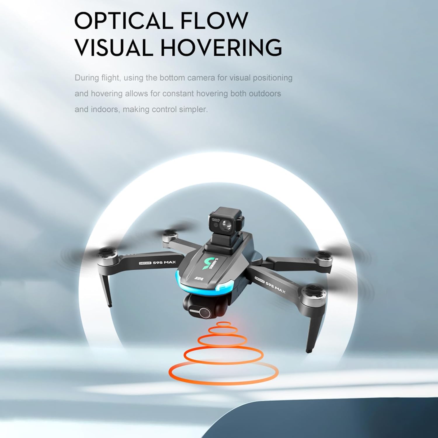 Dodoore S9S Quadcopter with Camera 4K Professional 2-Axis EIS GPS Brushless 5G WIFI Optical Flow Positioning, 50mins Long Flight Gesture Control Trajectory Flight Auto Return Headless Mode 2 Battery-3