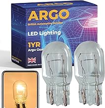 Argo W21/5w Bulb Halogen 12v DRL Daytime Running Lights W21w Bulb 7443 Brake Light Bulbs Upgrade Super Bright Light Bulb T20 Bulb Car Van Wedge 580 W21/5w Car Bulb Headlight Bulb