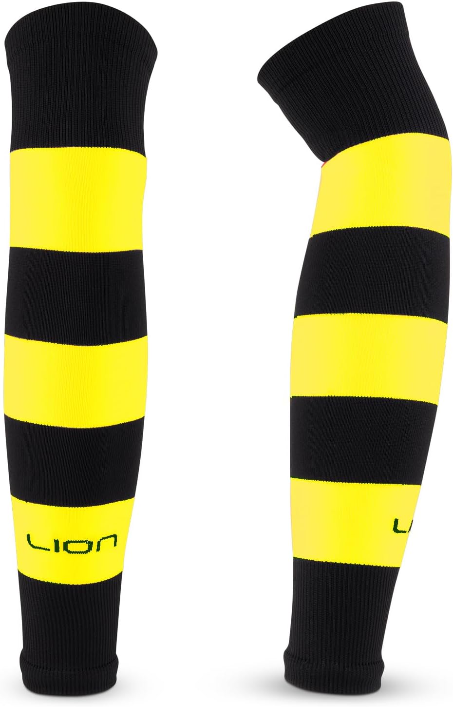 LION SPORTSWEAR Kids/Youth Football Sock Sleeves To Accompany Grip Socks - Fits Over Calf/Shin Pads - Variety Of Colors To Match Your Team Kit-0