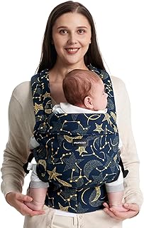 Momcozy Baby Carrier Newborn to Toddler - Ergonomic, Cozy and Lightweight Infant Carrier for 7-44lbs, All Day Comfort for Hands-Free Parenting, Enhanced Lumbar Support, Starry Sky