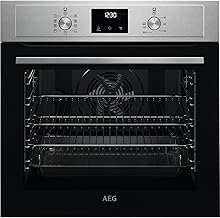 AEG 6000 Series Integrated Oven, BEX335011M 72L, LED Display, Turbo Grill, True Fan Cooking, Moist Fan Baking, Pizza Setting, MultiLevel Cooking, Class A Energy