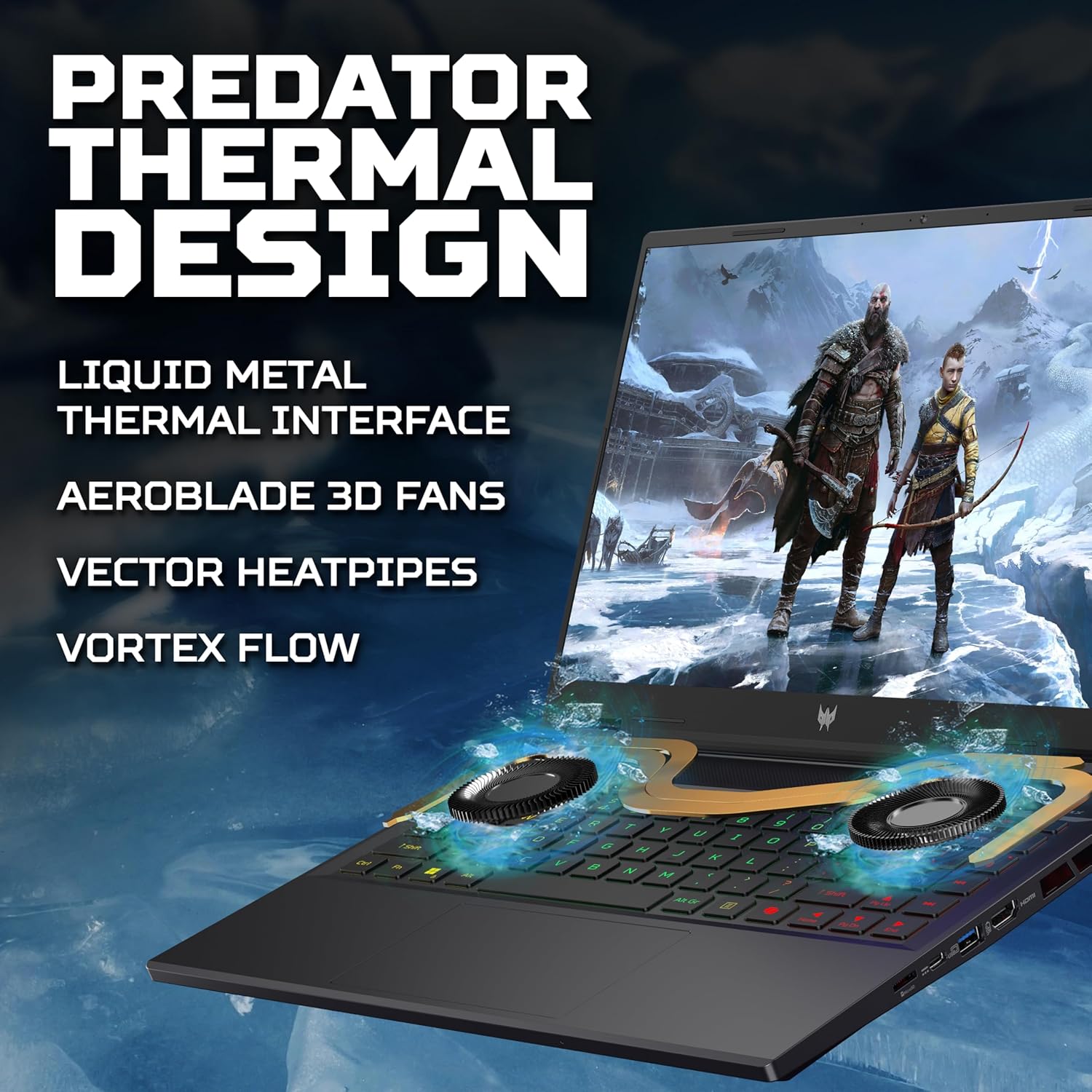 Acer Predator Helios Neo 14 PHN14-51 Gaming Laptop - Intel Core Ultra 5 125H, 16GB, 512GB SSD, NVIDIA GeForce RTX 4060 8G, 14.5" WQXGA IPS 120Hz, Windows 11, Black-4