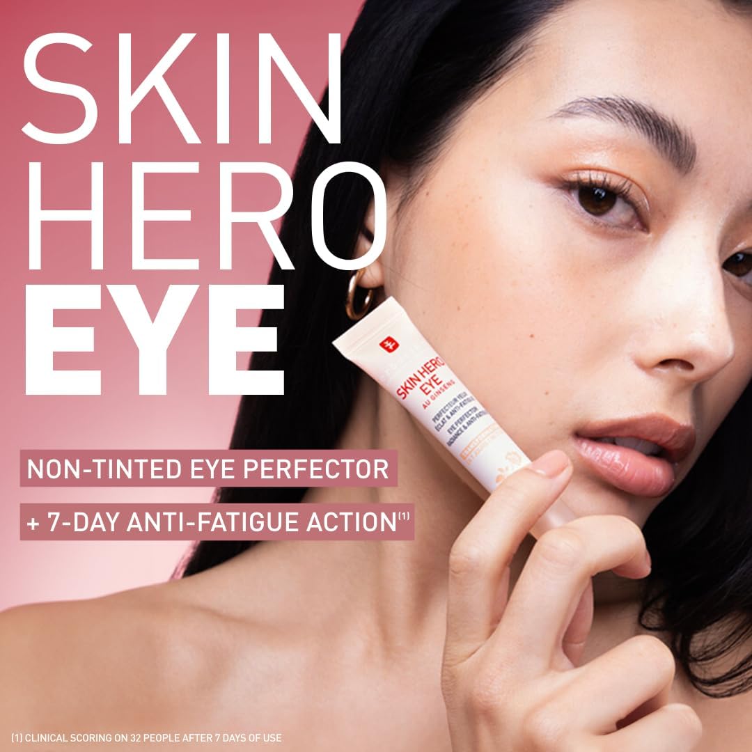 Erborian - Skin Hero Eye - Non-Tinted Eye Perfector + 7-Day Anti-Fatigue Dark Circle Revitalizing Treatment - Lightweight Texture - Korean Skincare - 10 ml-1