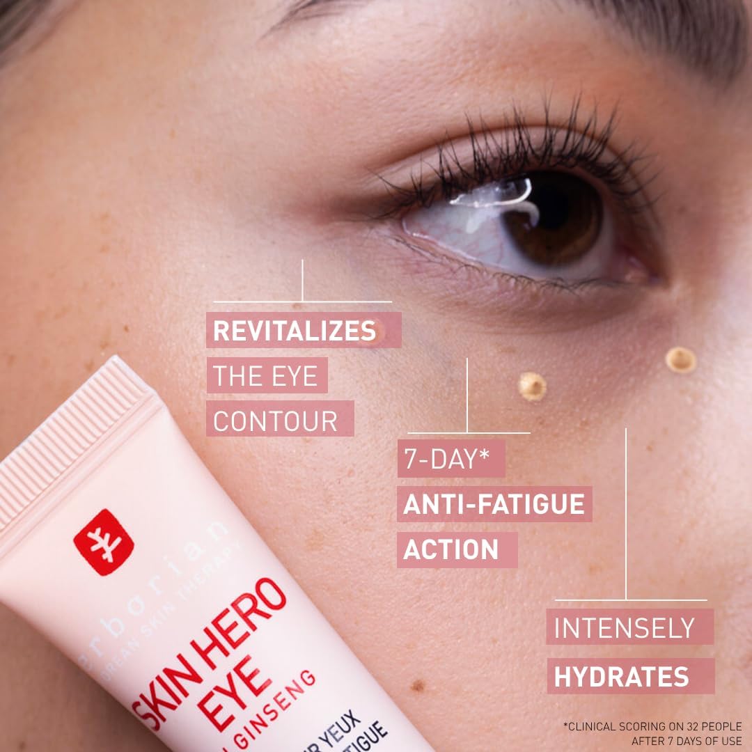 Erborian - Skin Hero Eye - Non-Tinted Eye Perfector + 7-Day Anti-Fatigue Dark Circle Revitalizing Treatment - Lightweight Texture - Korean Skincare - 10 ml-2