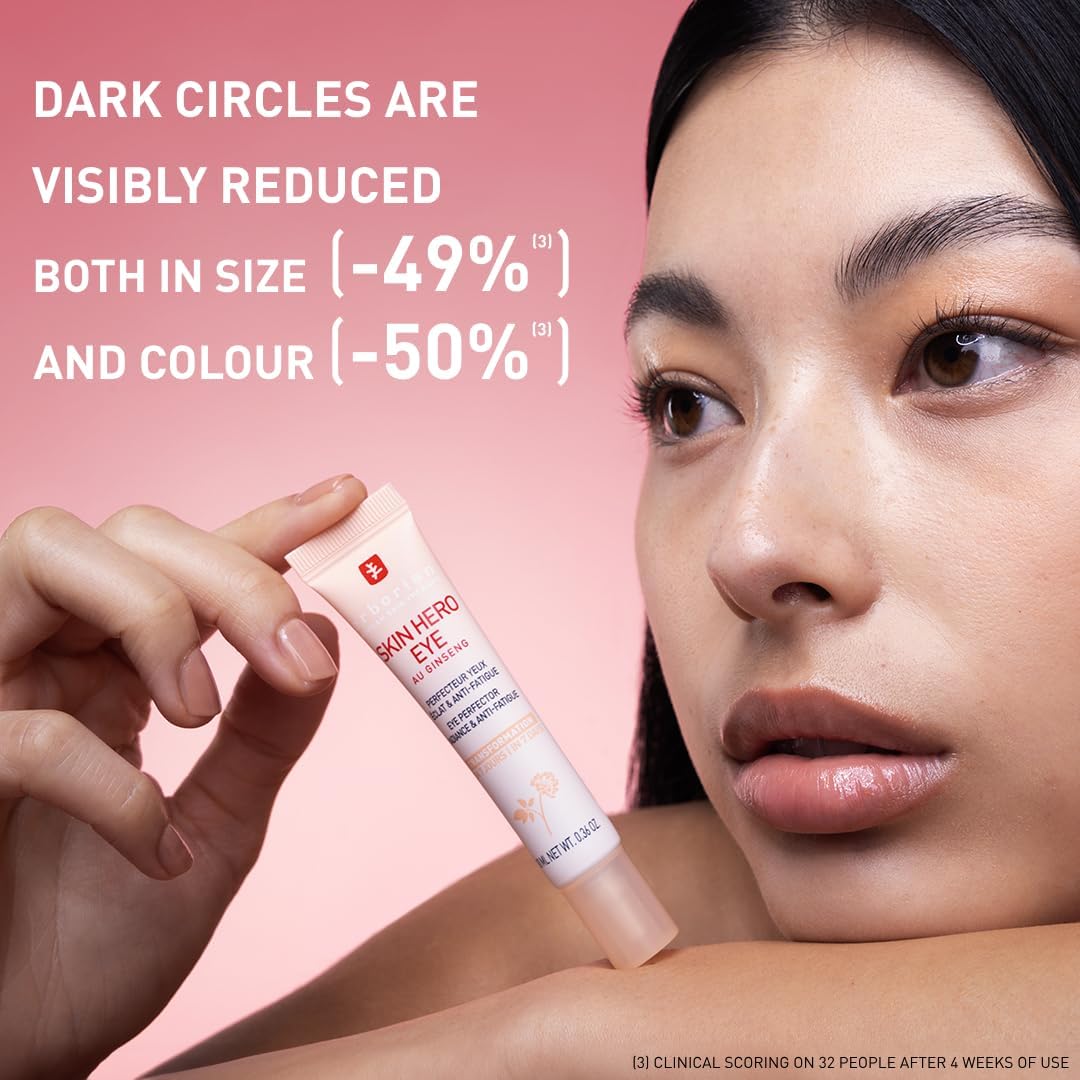 Erborian - Skin Hero Eye - Non-Tinted Eye Perfector + 7-Day Anti-Fatigue Dark Circle Revitalizing Treatment - Lightweight Texture - Korean Skincare - 10 ml-4