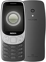 Nokia 3210 feature phone with 4G, 2.4" display, Retro design, 2MP camera, Dual SIM, Cloud Apps, 1450mAh battery, USB Type-C charging, Micro SD slot up to 32GB, Bluetooth 5.0 - Grunge Black