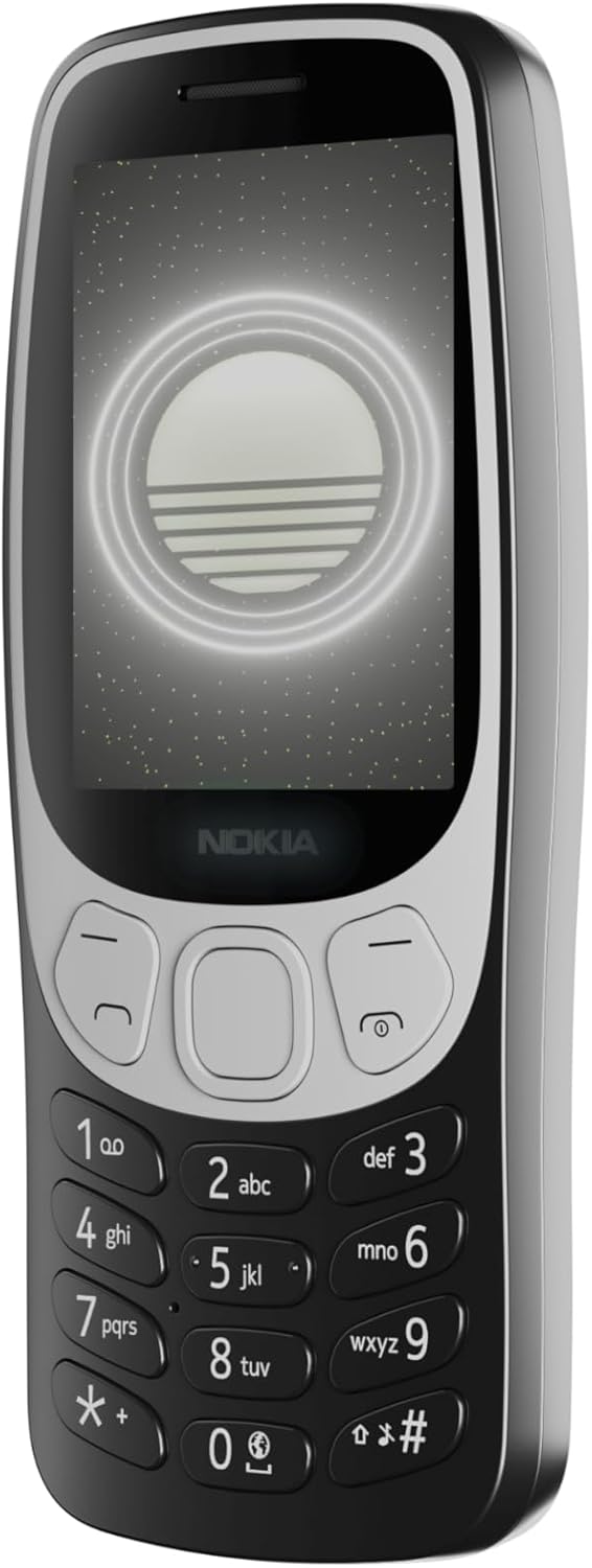 Nokia 3210 feature phone with 4G, 2.4" display, Retro design, 2MP camera, Dual SIM, Cloud Apps, 1450mAh battery, USB Type-C charging, Micro SD slot up to 32GB, Bluetooth 5.0 - Grunge Black-4