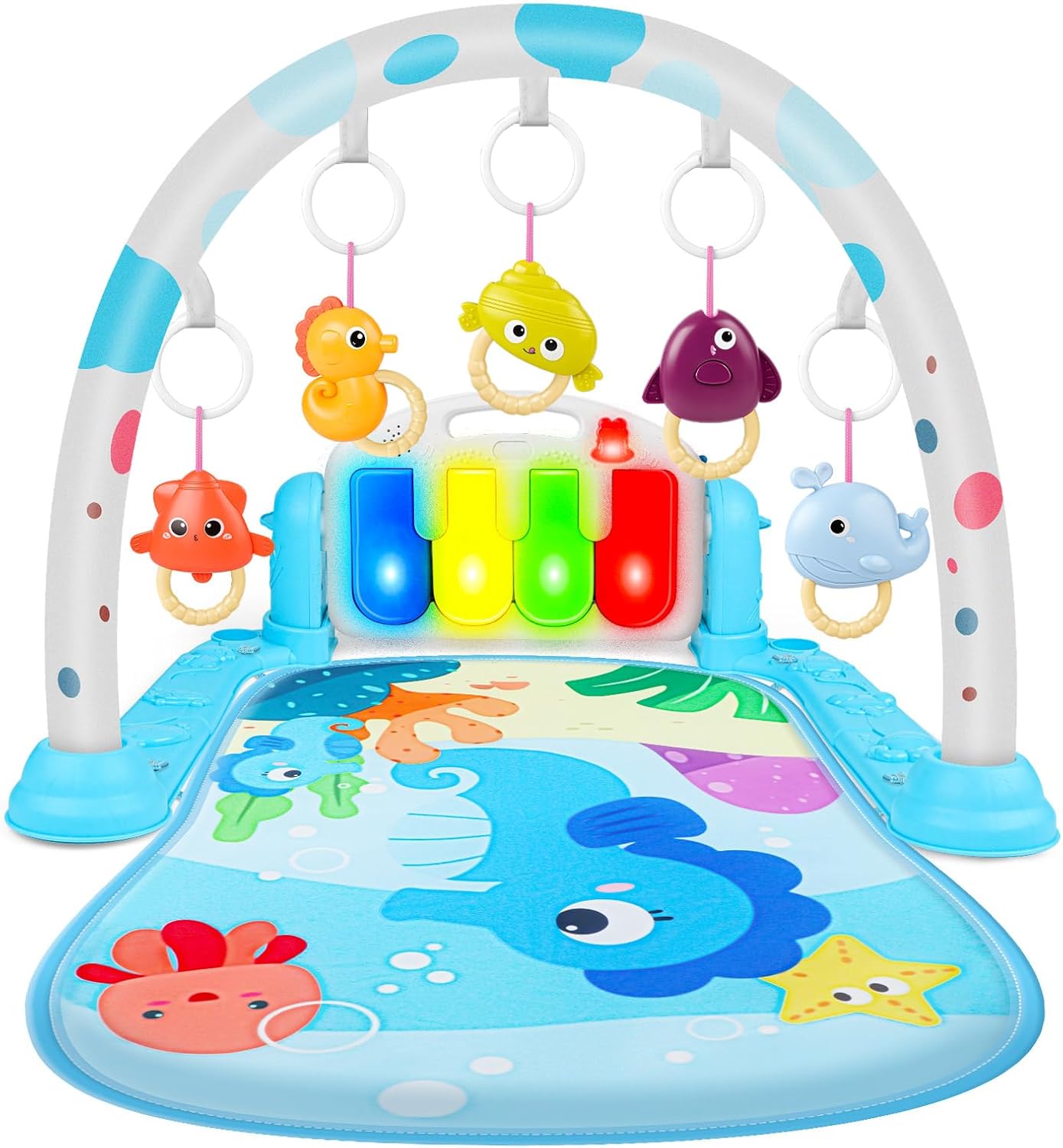 nicknack Baby Play Mat, Baby Play Gym Play Mat 0-6 Months Girls Boys, Baby Playmats & Floor Gyms for Newborn Baby-7