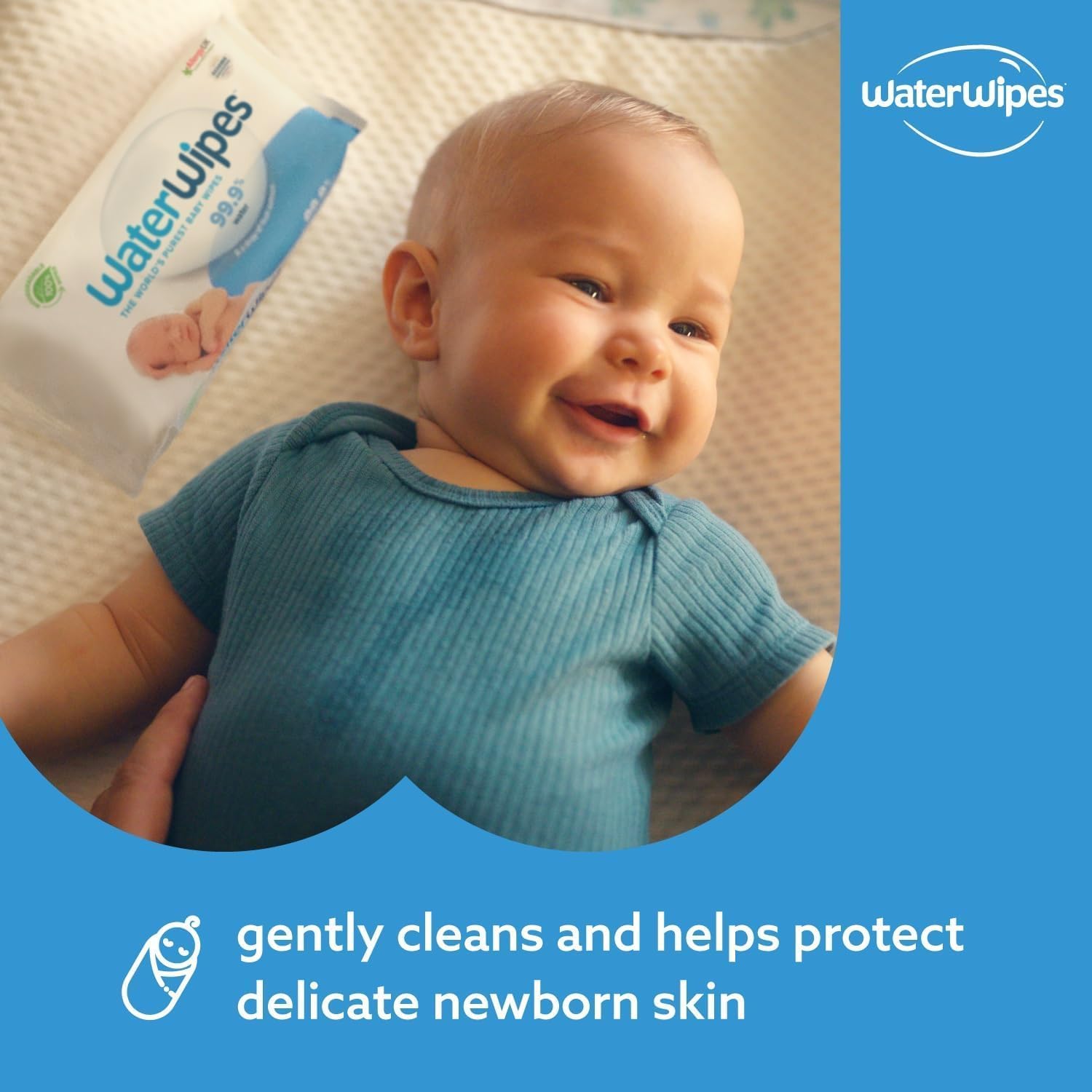 Water Wipes 100% Plastic-Free Original Baby Wipes || No Artificial Fragrance, Parabeans or Sulfates (Pack of 12)-1