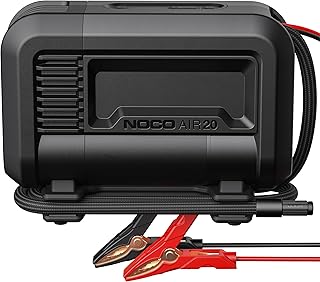 NOCO AIR20 UltraFast 20A Tyre Inflator, 12V Portable Air Compressor and Air Pump, Rated at 100 PSI, Inflates Tyres from 0-40 PSI in 2.5 Minutes with a Digital Gauge, Smart Pressure, and Auto-Shutoff