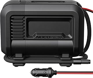 NOCO AIR10 UltraFast 10A Tyre Inflator, 12V Portable Air Compressor and Air Pump, Rated at 60 PSI, Inflates Tyres from 0-40 PSI in 3.8 Minutes with a Digital Gauge, Smart Pressure, and Auto-Shutoff