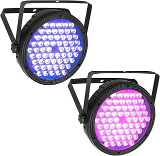 Betopper LED Stage Lights,60W*2 RGBW LED Par Light, RA>90 Hight CRI Party Light with DMX,Stage Lighting for Weeding Disco (2)