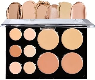 Concealer Full Coverage 10 Colour makeup concealer,Concealers & Correctors Cream-Contour Palette For Covering Dark Circles,pore bulky-Waterproof Silk Texture Long Lasting-Spot Concealer