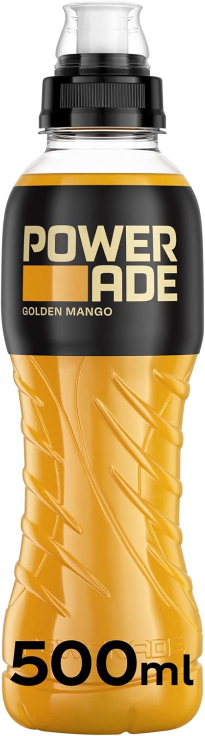 Powerade Golden Mango Flavored Sports Drink 500ml Bottles (12 Bottles x 500ml)-0