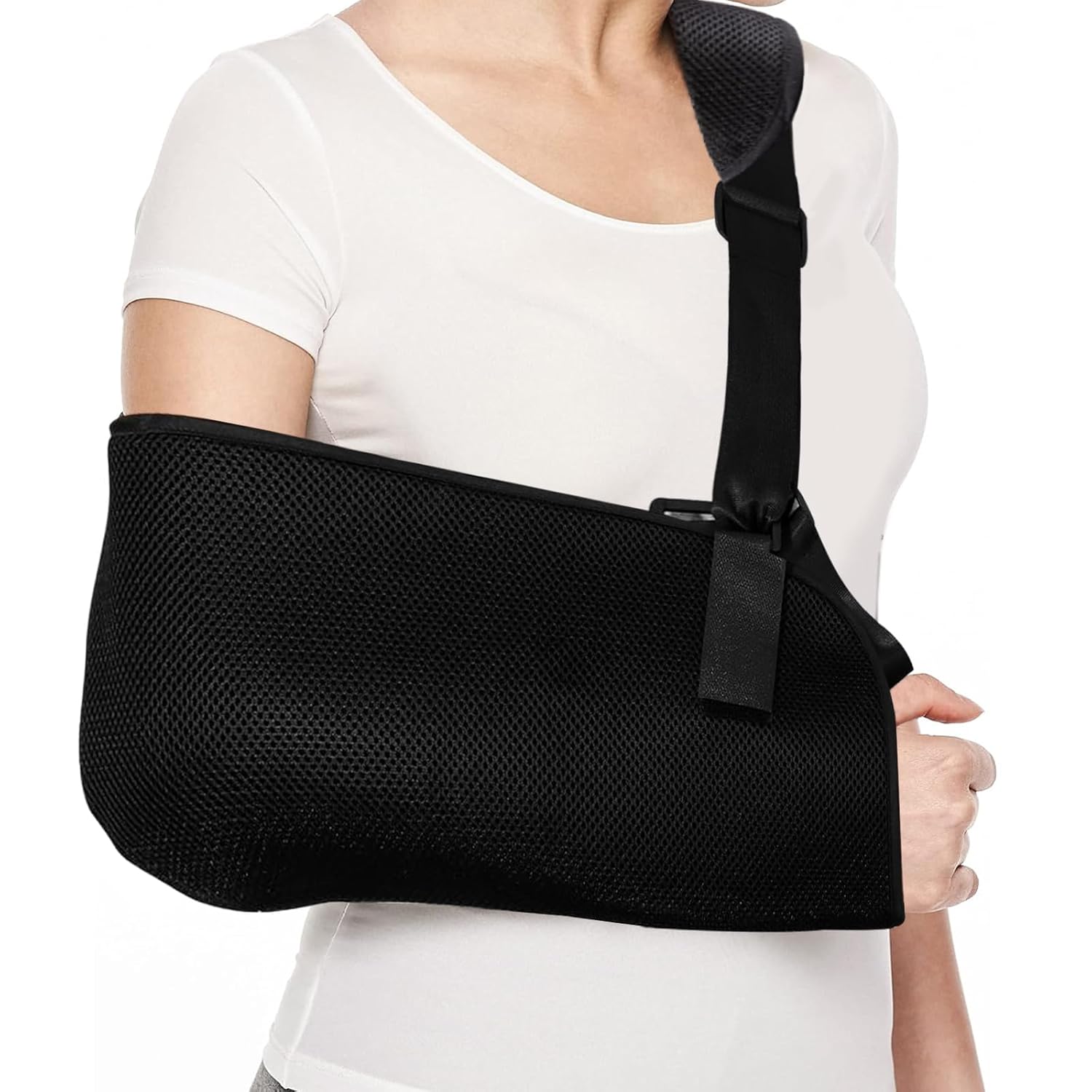 INBOLM Arm Sling for Shoulder Injury,Arm Slings Shoulder Left Right Arm Support Straps for Women Men Lightweight Adjustable Mesh Support Brace for Broken Wrist, Elbow, Arm, Dislocated Shoulder-0