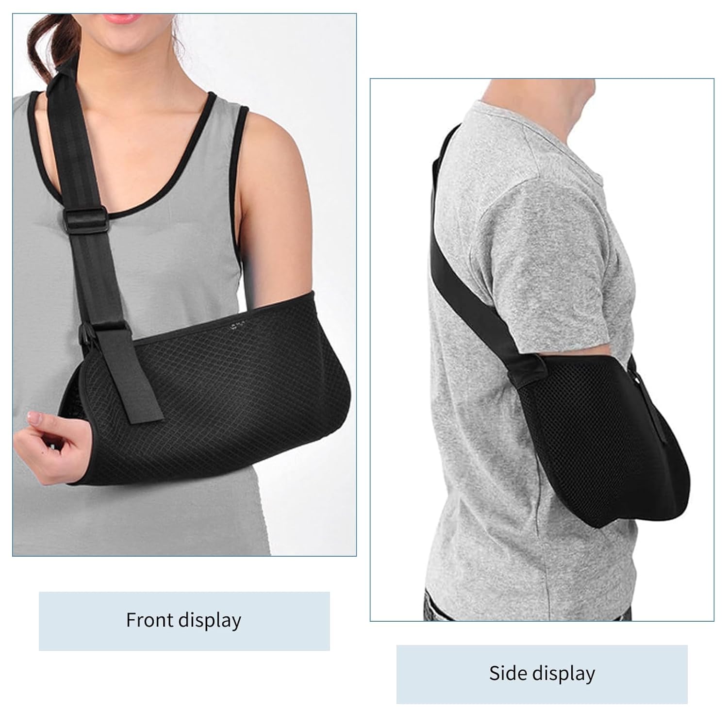 INBOLM Arm Sling for Shoulder Injury,Arm Slings Shoulder Left Right Arm Support Straps for Women Men Lightweight Adjustable Mesh Support Brace for Broken Wrist, Elbow, Arm, Dislocated Shoulder-2