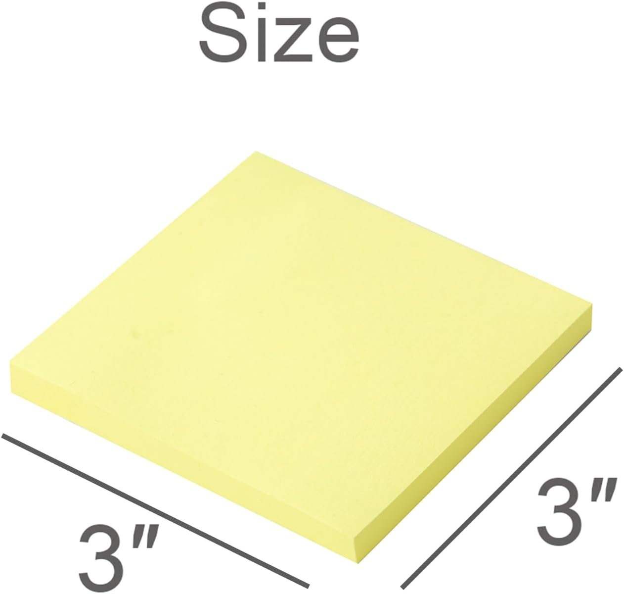 (16 Pack) Sticky Notes 3x3 in, Canary Yellow, Sticky Pads, Recyclable, Self-Stick Notes Pads, Easy to Post for Home, Office, Notebook，56 Sheets/pad, 896 Sheets Total-2